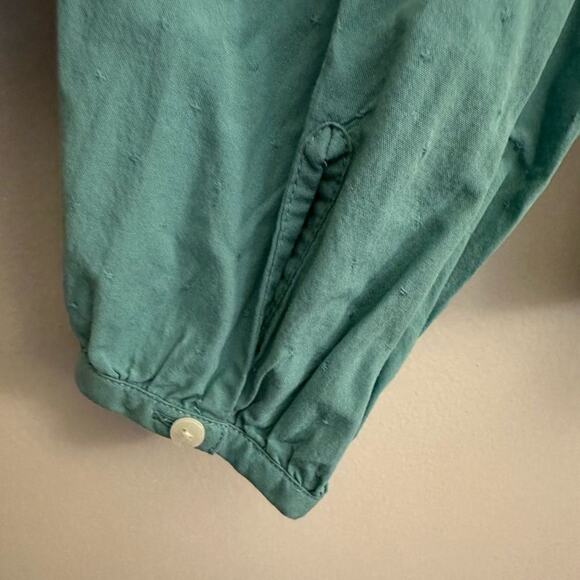 Universal Thread Green Peasant Top Prairie Blouse Cottagecore Shirt Medium - Picture 10 of 11